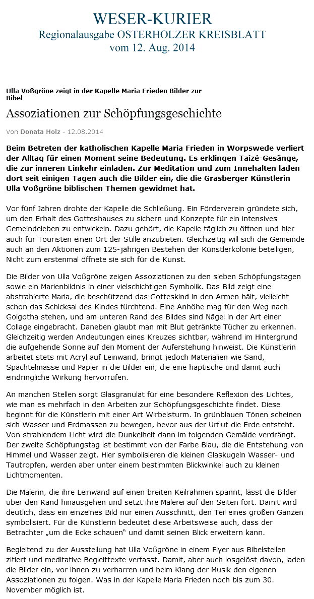 Presse_2014.08.12._Ausst.UllaVoßgröne_OHZ-Kreisbl.
